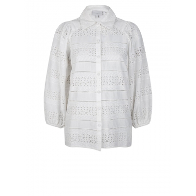 Dante 6 'Icons' Laureene Embroidered Blouse - Milk White Dante 6 'Icons' Laureene Embroidered Blouse - Milk White